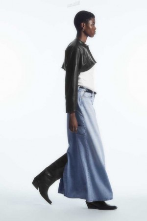 Gonne Donna COS Denim Maxi Skirt | 7046895-IX