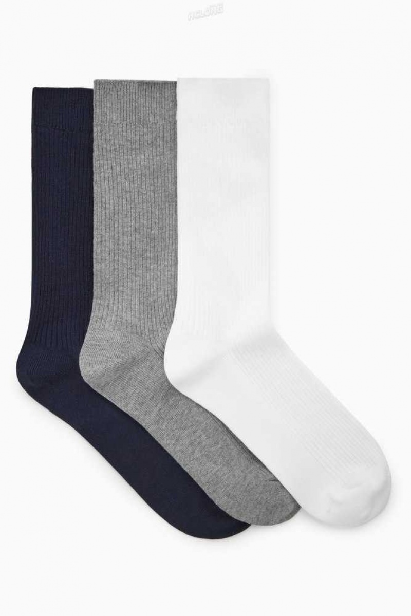 Calzini Uomo COS 3-Pack Costine Socks | 0635498-DB