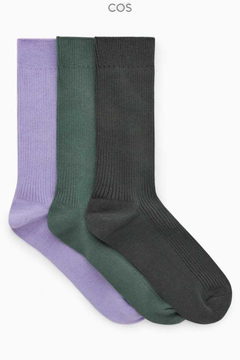 Calzini Uomo COS 3-Pack Costine Socks | 5927184-RV