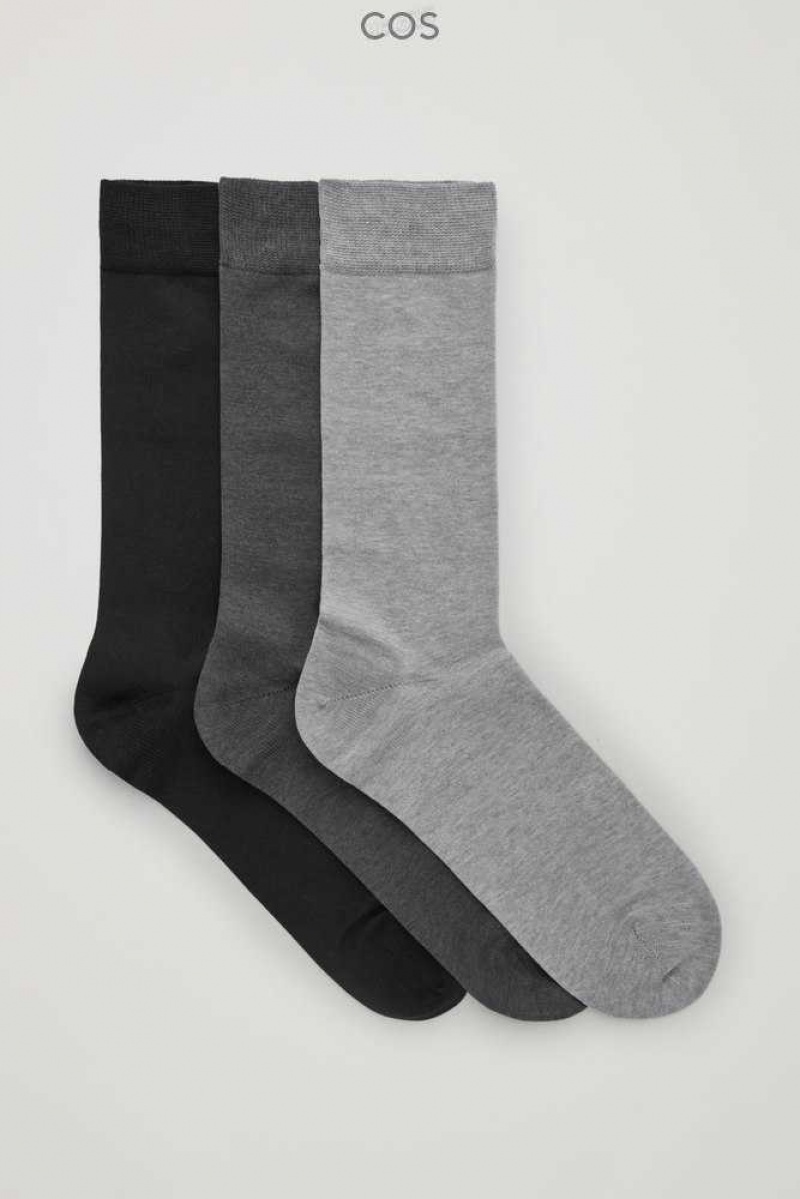 Calzini Uomo COS 3-Pack Mercerised Cotone Socks | 4356078-AP