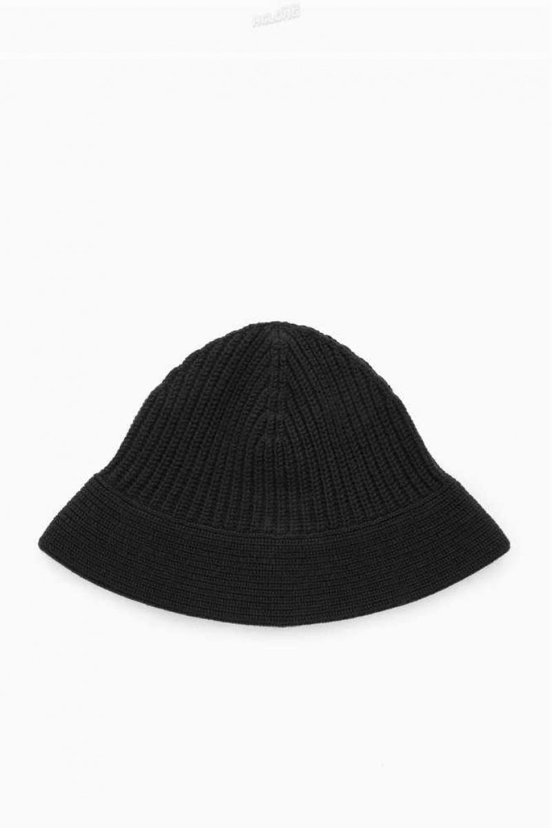 Cappelli Uomo COS Lavorato A Maglia Merino Lana Vergine Bucket | 2094673-YA