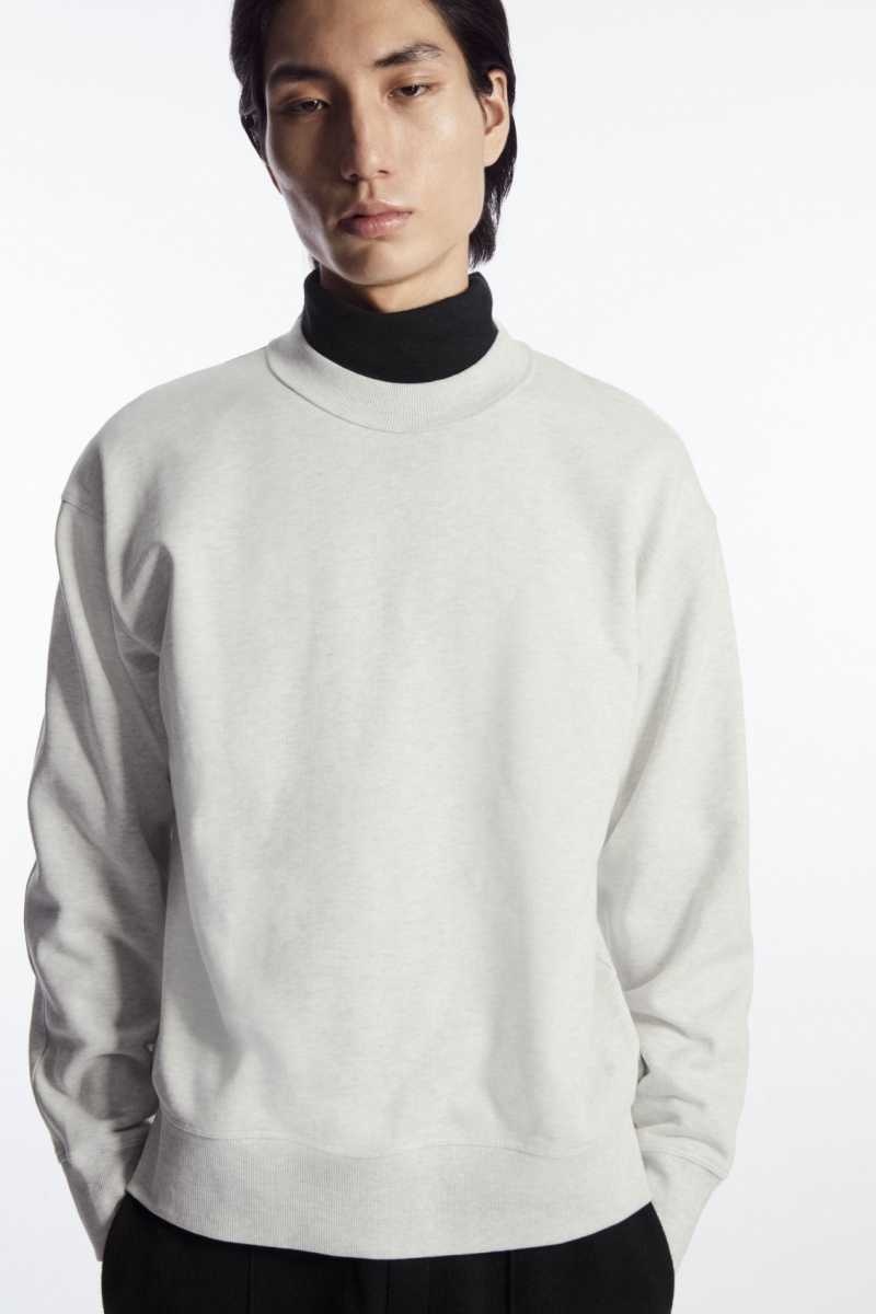 Felpe Uomo COS Mock-Neck Grigie | 5261307-IY