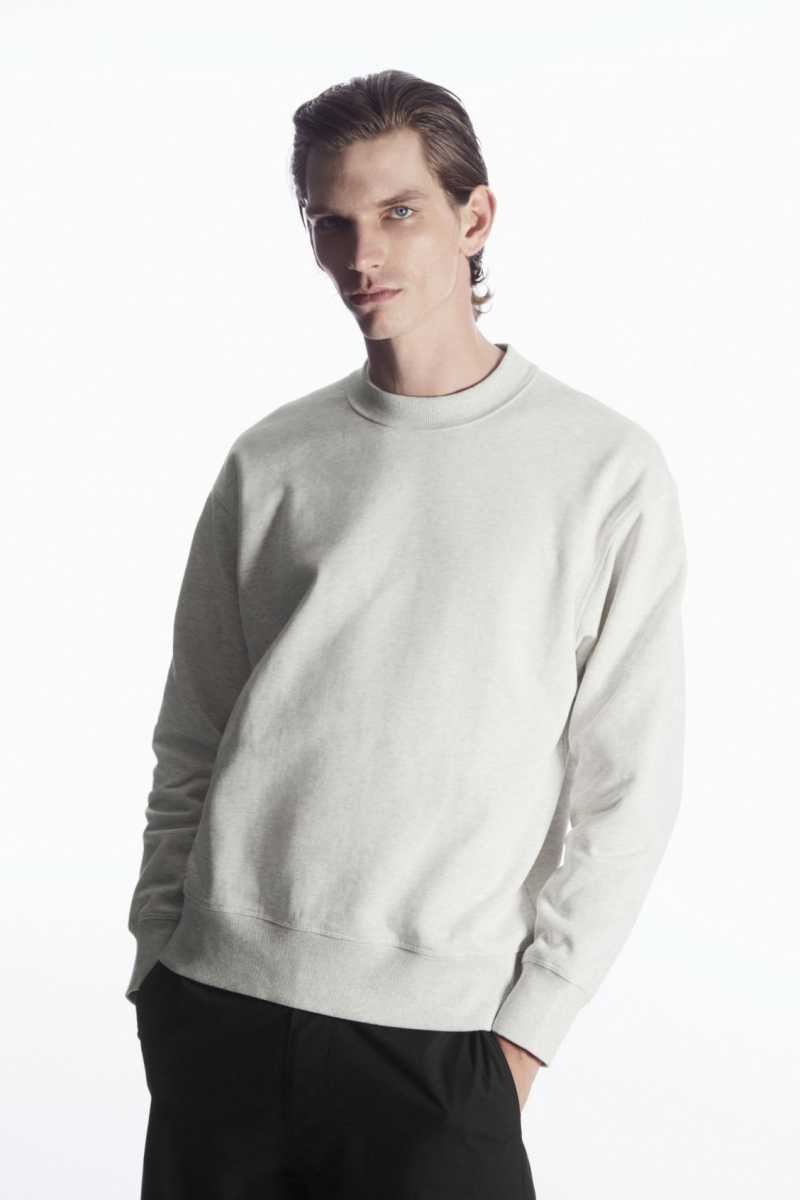 Felpe Uomo COS Mock-Neck Grigie | 5261307-IY