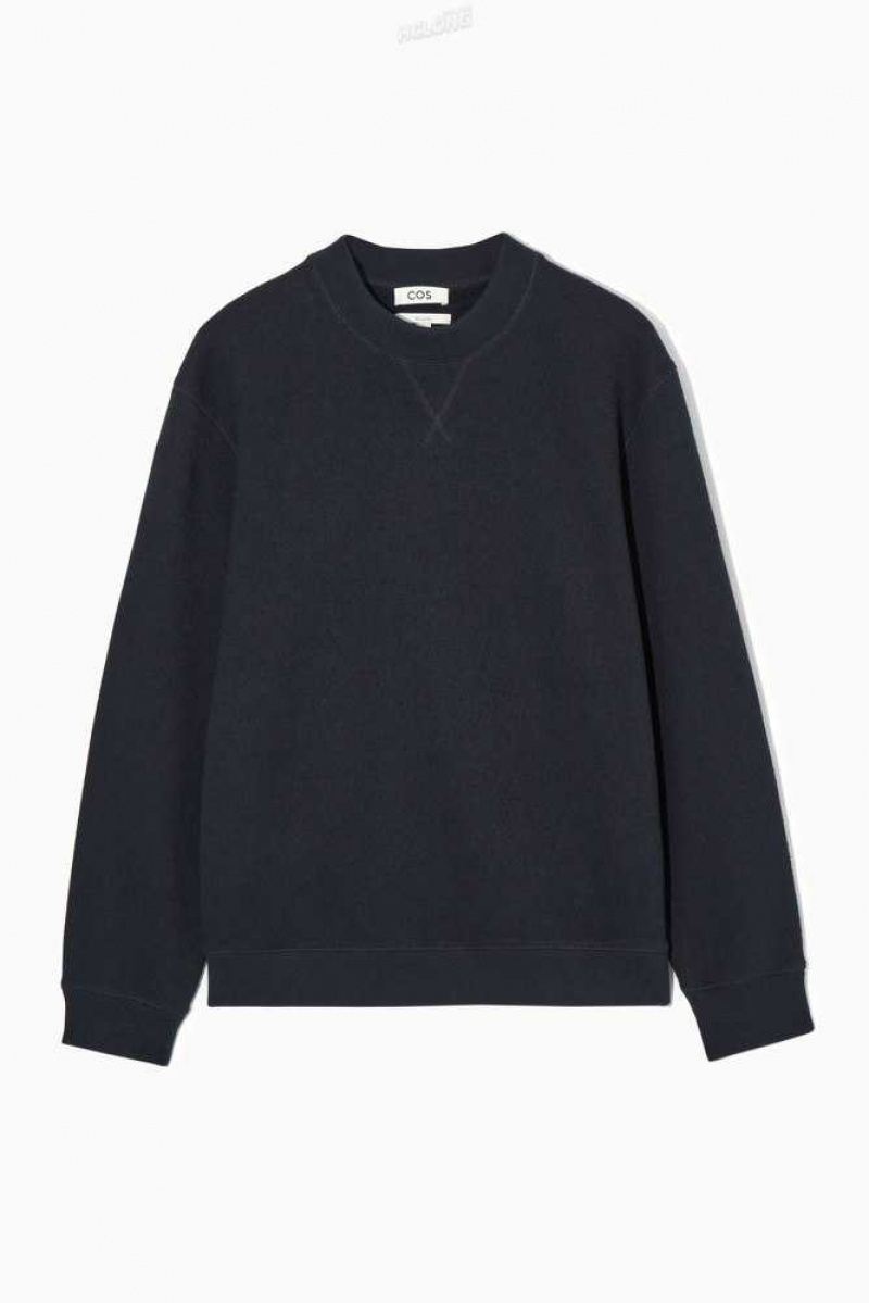 Felpe Uomo COS Textured-Jersey Sweatshirt | 5794180-IP