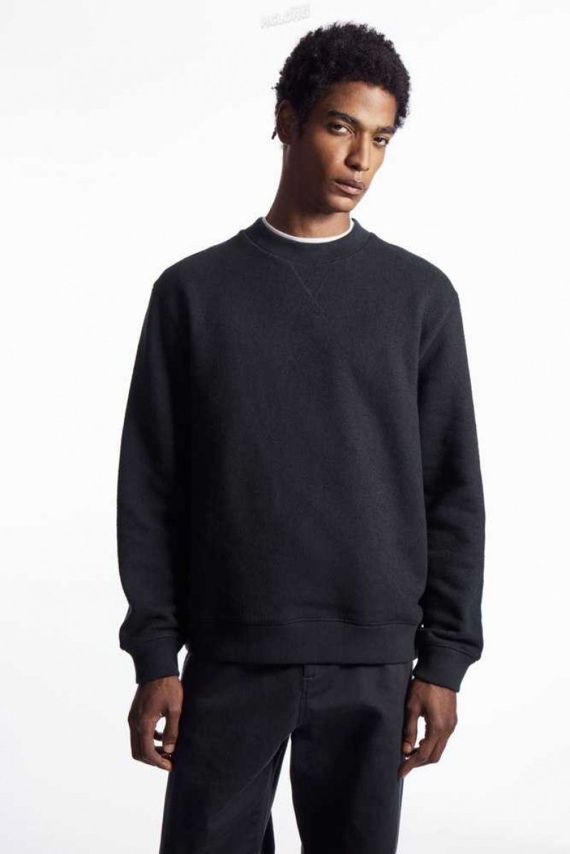 Felpe Uomo COS Textured-Jersey Sweatshirt | 5794180-IP