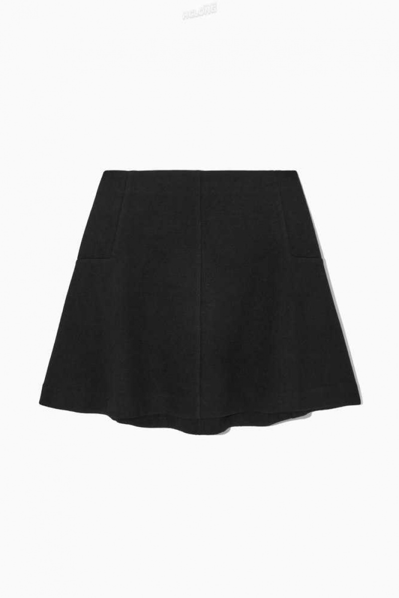 Gonne Donna COS Boiled-Lana Vergine Mini Skirt | 2149756-ZO