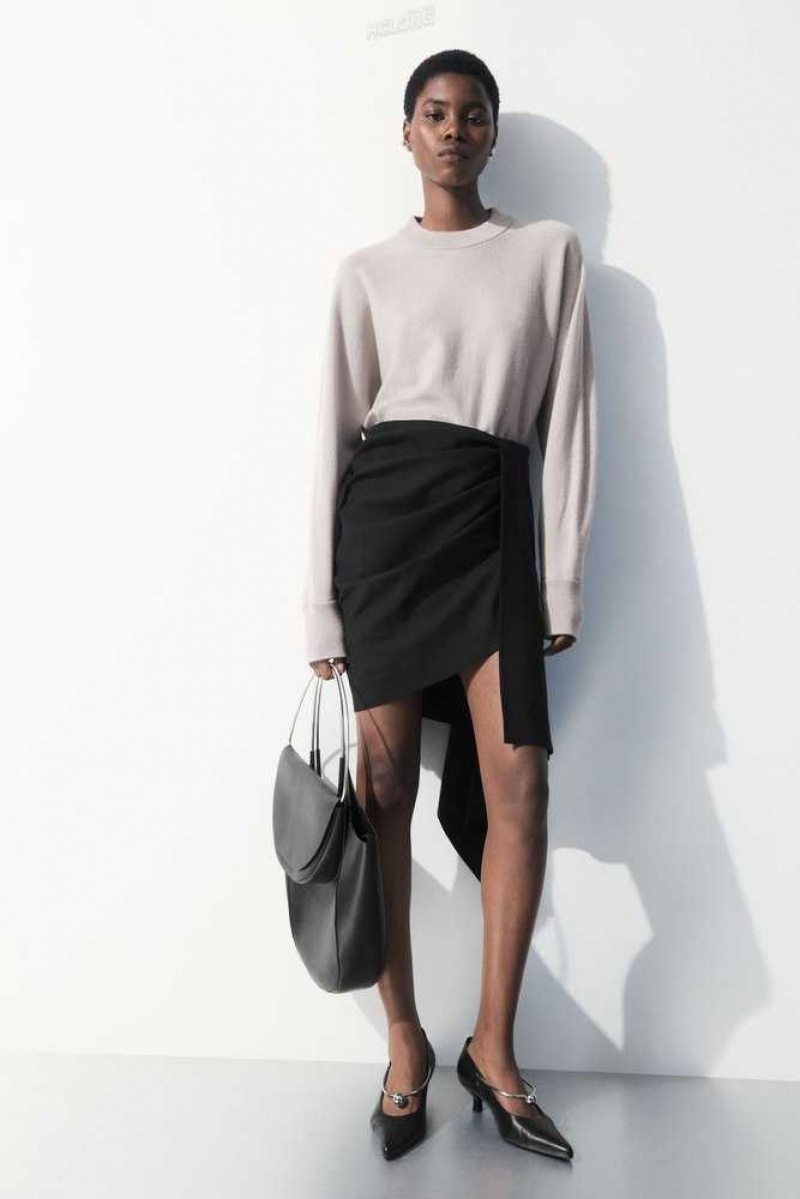 Gonne Donna COS The Asymmetric Draped Mini Skirt | 7159803-LQ