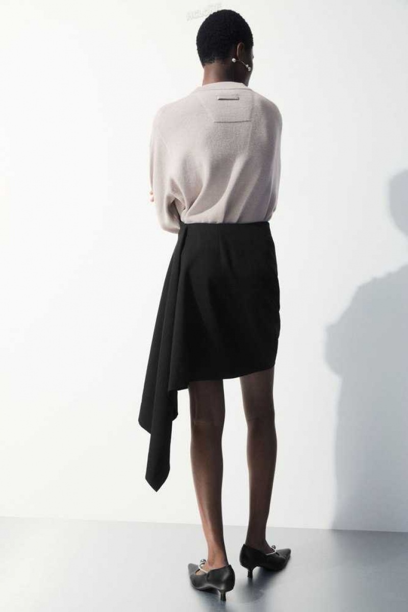 Gonne Donna COS The Asymmetric Draped Mini Skirt | 7159803-LQ