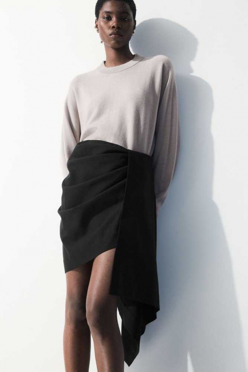 Gonne Donna COS The Asymmetric Draped Mini Skirt | 7159803-LQ